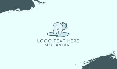 Polar Bear Cartoon Business Card Image Preview