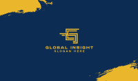 Digital Gold Letter G Business Card Image Preview