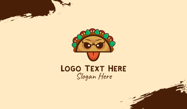Mexican Taco Monster Business Card Design