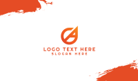 Gradient CA Monogram Business Card Image Preview