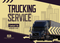 Truck Moving Service Postcard Design