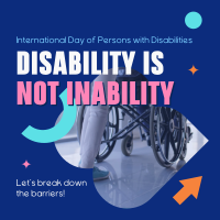 Disability Awareness Instagram Post Design