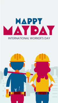 May Day Workers Event Facebook story Image Preview