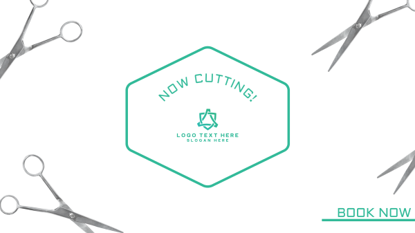 Haircut Scissors Facebook Event Cover Design Image Preview