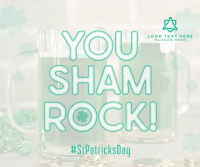St. Patrick's Shamrock Facebook Post Design