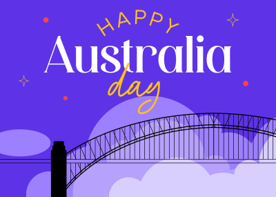 Australia Harbour Bridge Postcard Image Preview
