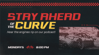 Race Car Podcast Animation Design