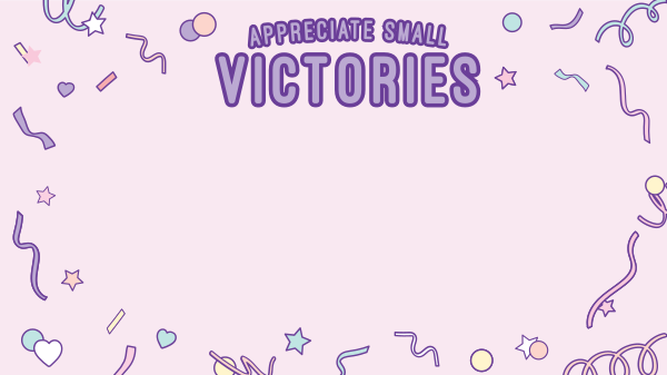 Small Wins Zoom Background Design Image Preview