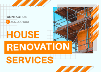 Generic Renovation Services Postcard Image Preview