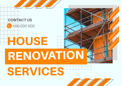 Generic Renovation Services Postcard Image Preview