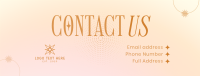 Dainty & Elegant Contact Us Facebook cover Image Preview