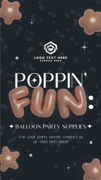 Elegant Party Supplies Instagram Reel Design