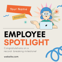 Employee Milestone Spotlight Instagram Post Preview