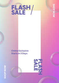 Flash Sale Bubbles Poster Image Preview
