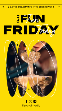 Fun Friday Party Celebrate Instagram story Image Preview