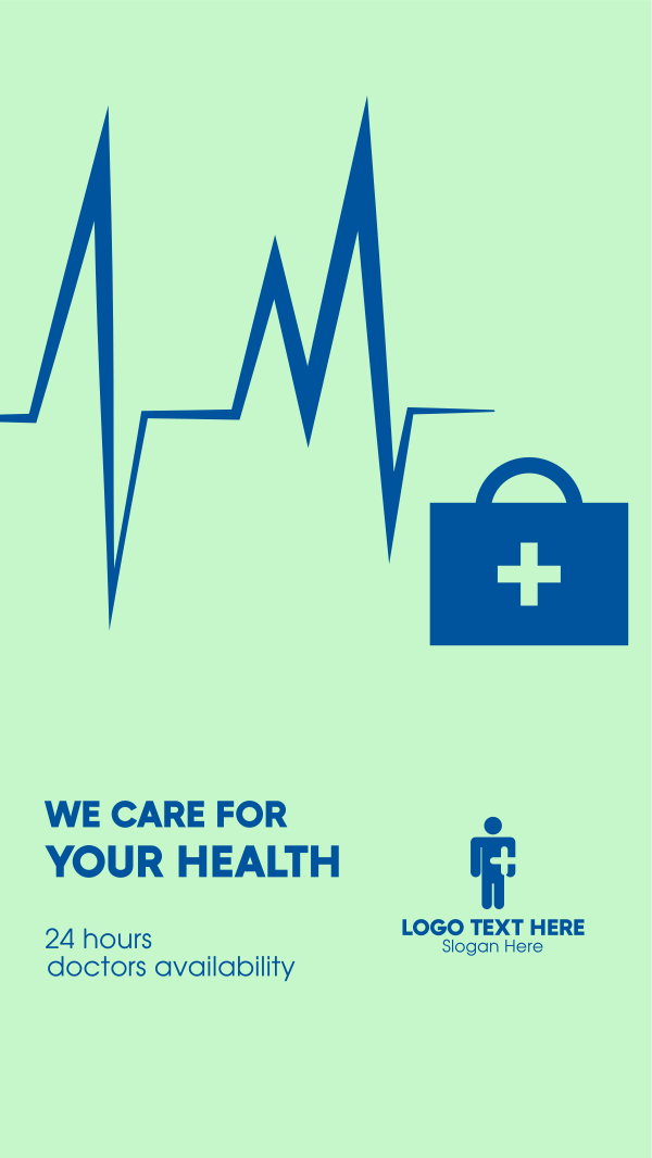 We Care for Your Health Facebook Story Design Image Preview