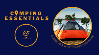 Camping Essentials Facebook Event Cover Design