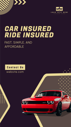 Insured Ride Facebook story Image Preview