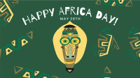 African Mask Facebook Event Cover Design