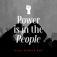 Strong Civil Rights Day Quote Linkedin Post Design