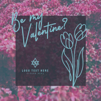 Sweet Floral Valentine Instagram post Image Preview