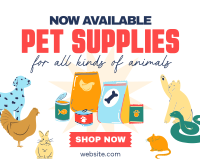 Quirky Pet Supplies Facebook Post Design