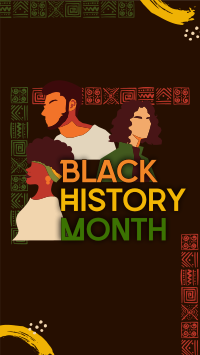 African Black History Facebook Story Design