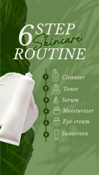 6-Step Skincare Routine Video Image Preview