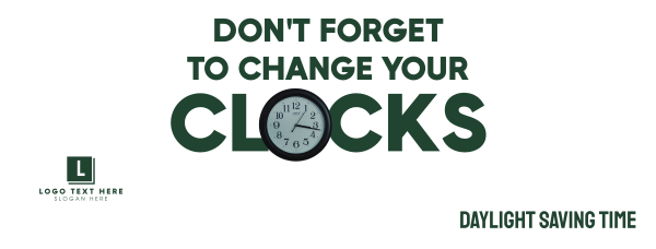 Change Your Clocks Reminder Facebook Cover Design Image Preview