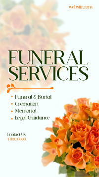 Funeral Flowers Instagram reel Image Preview