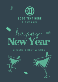 Cheers to the New Year Flyer Image Preview