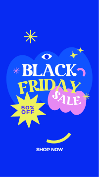 Abstract Black Friday Facebook Story Design