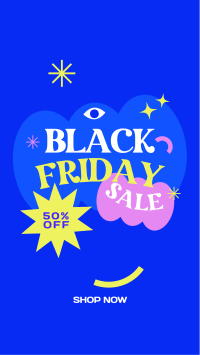 Abstract Black Friday Facebook story Image Preview