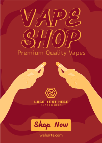 Premium Vapes Poster Design