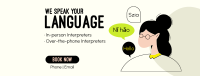 We Speak Your Language Facebook Cover Design