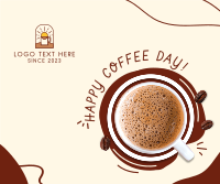 Coffee Day Scribble Facebook post Image Preview
