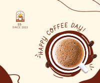 Coffee Day Scribble Facebook Post Image Preview