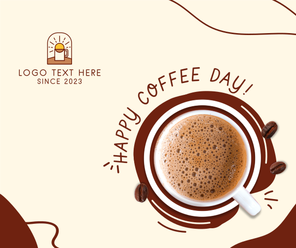 Coffee Day Scribble Facebook Post Design Image Preview