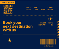 Plane Ticket Facebook post Image Preview