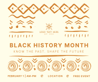 Black History Month Pattern Facebook Post Design