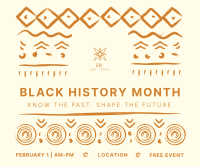 Black History Month Pattern Facebook Post Image Preview