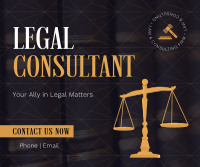 Corporate Legal Consultant Facebook Post Design