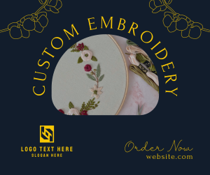 Embroidery Order Facebook post Image Preview