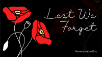 Remembrance Poppies Facebook Event Cover Design