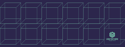 Abstract Cube Pattern Facebook cover
