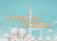 Mosque Ramadan Postcard Image Preview