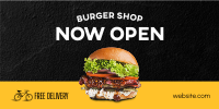 Burger Shop Opening Twitter post Image Preview