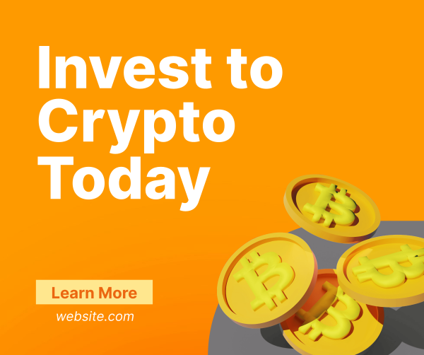 Invest to Crypto Facebook Post Design Image Preview