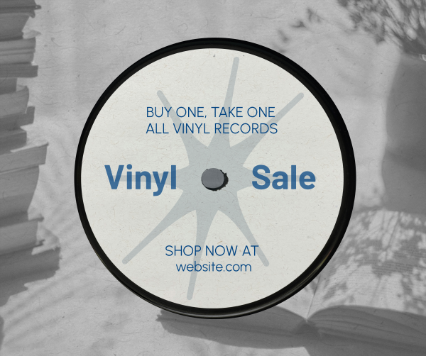 Vinyl Record Sale Facebook Post Design