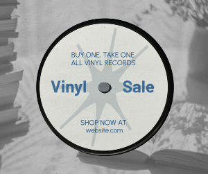 Vinyl Record Sale Facebook post Image Preview